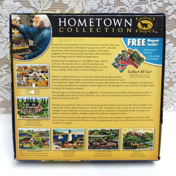 HERONIM Kite Flying at Recess JIGSAW PUZZLE 1000 Pieces School Farm Children - Picture 3 of 4